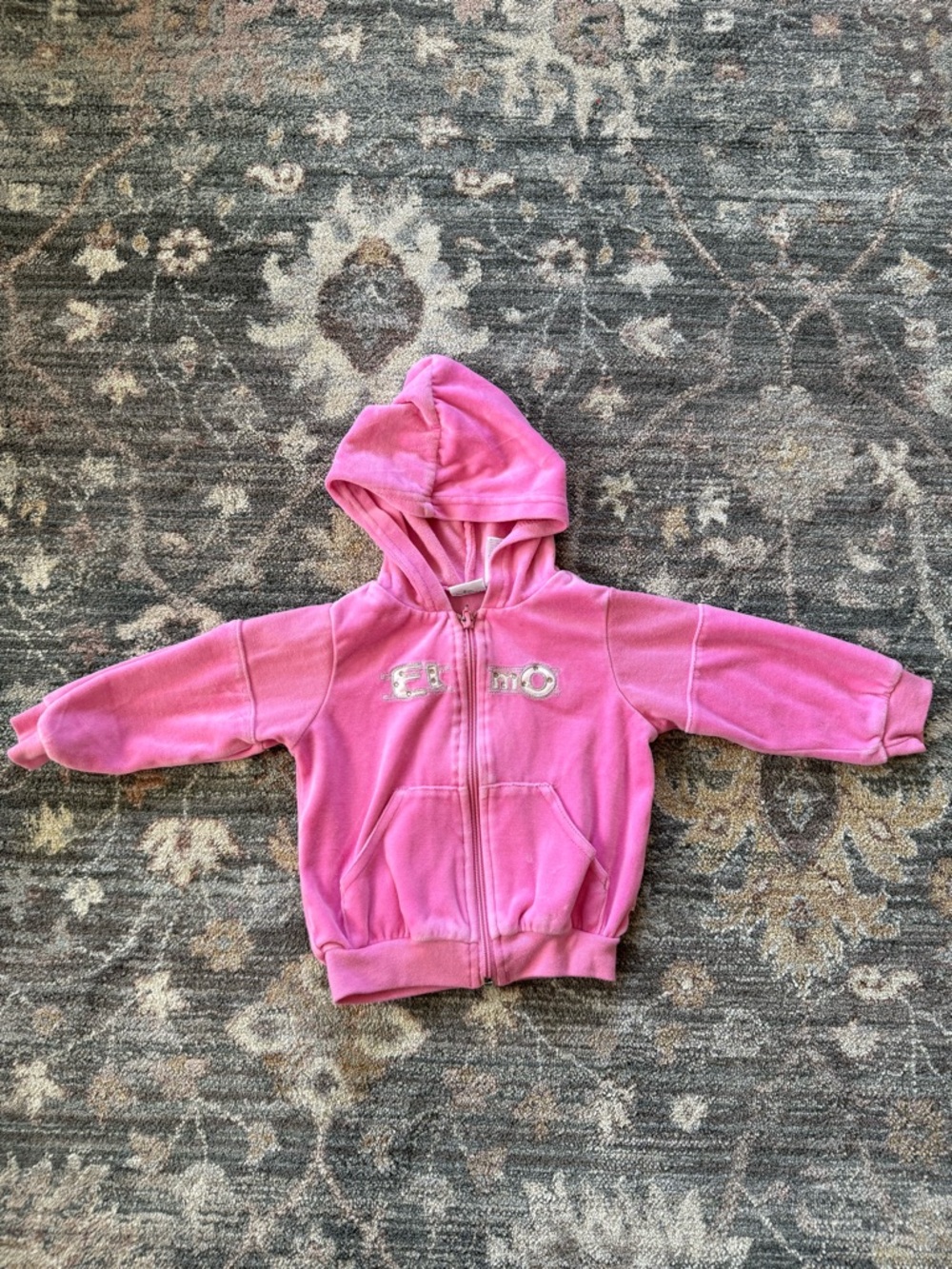 Vintage Y2K 2002 Elmo Sesame Street Zip Up Size 18M
